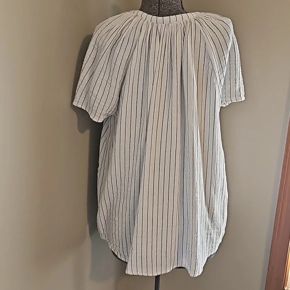 Joie striped shirt with button down vee - Picture 4 of 7